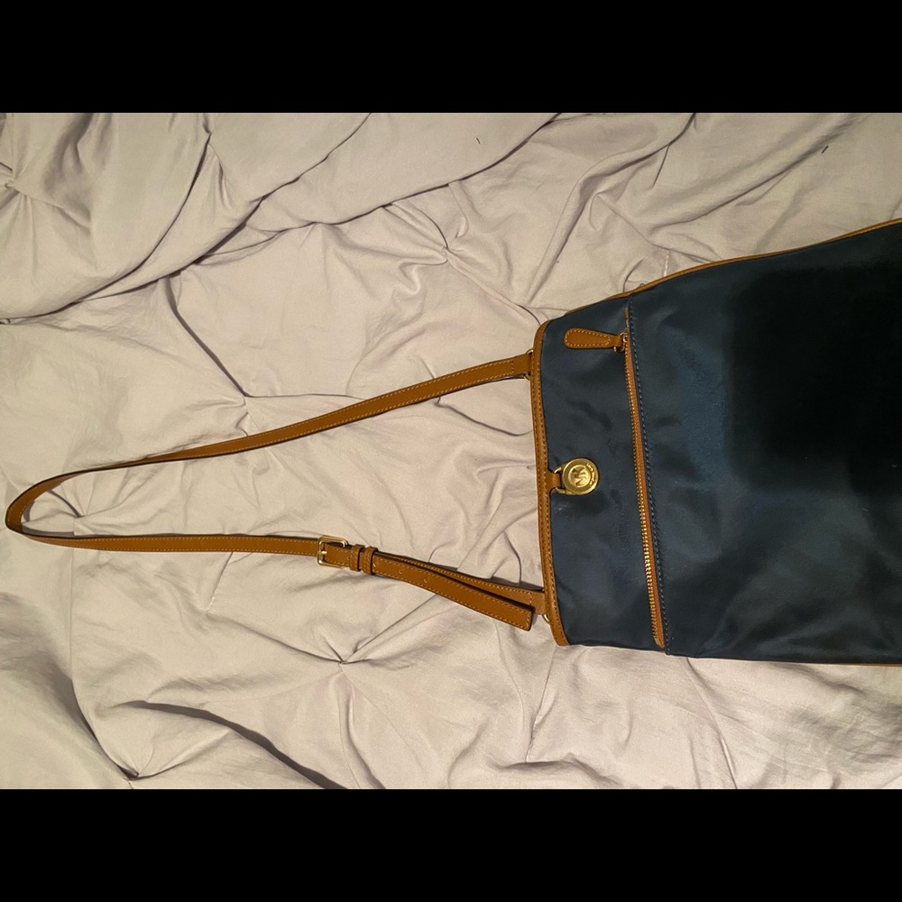 Navy blue Michael Kors crossbody bag. Only used once. Great condition